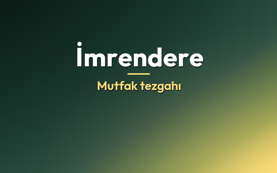 İmrendere Mutfak tezgahı