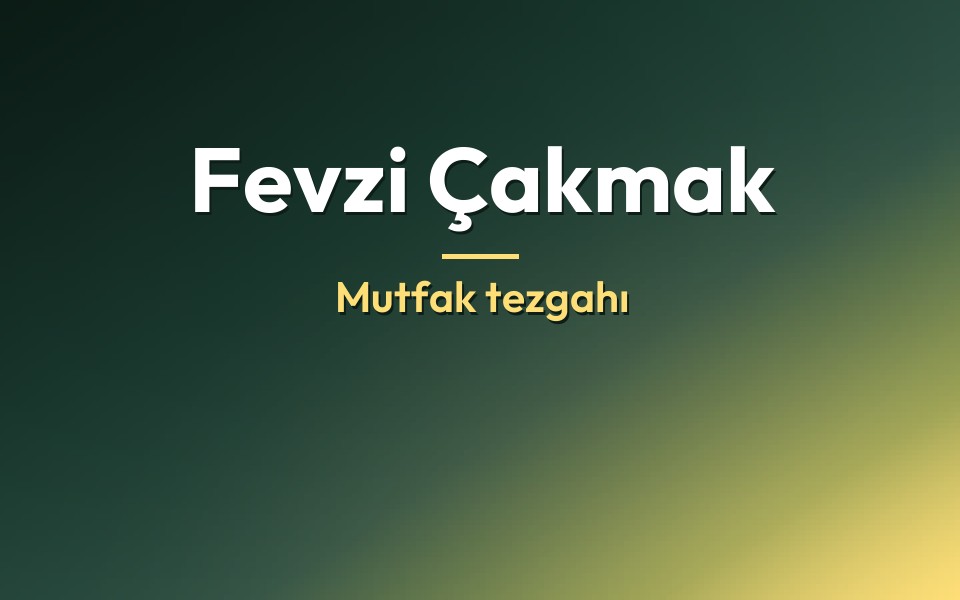 Fevzi Çakmak Mutfak tezgahı