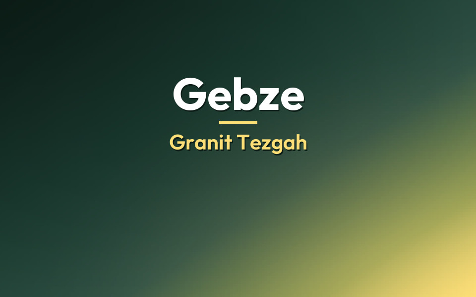 Gebze Granit Tezgah