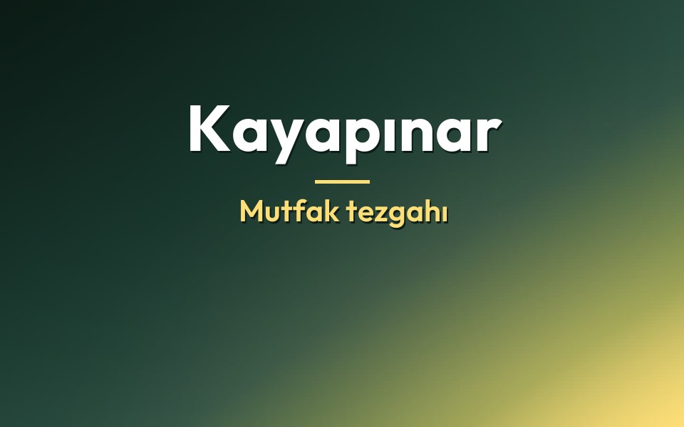 Kayapınar Mutfak tezgahı