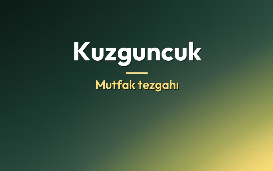 Kuzguncuk Mutfak tezgahı