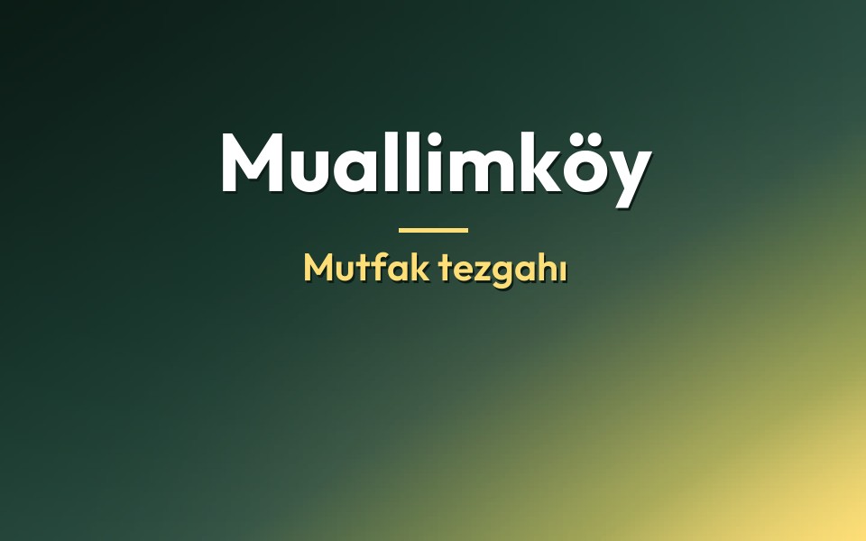 Muallimköy Mutfak tezgahı