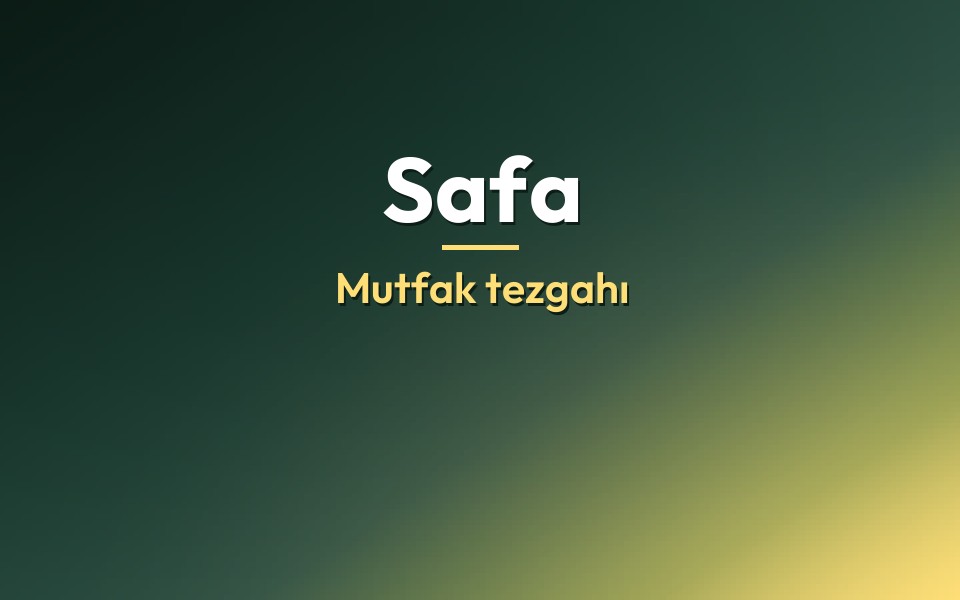 Safa Mutfak tezgahı